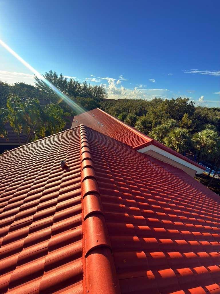 Ridge and ceramic tile work